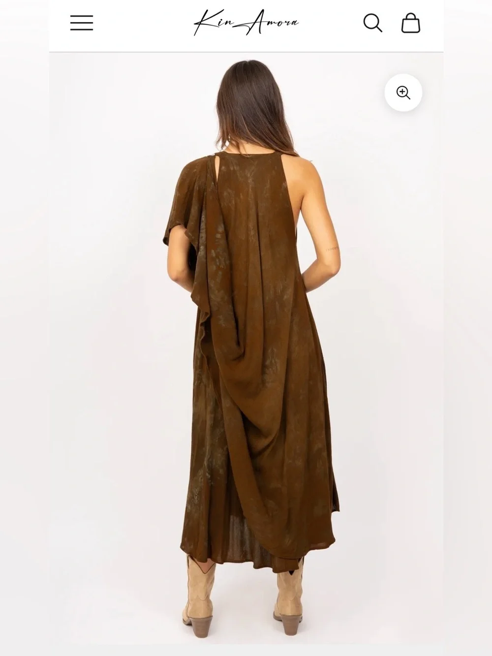Kin Amora Desert Dweller Dress Fringe Moroccan Resort Travel Dress One Size Boho - Picture 12 of 16